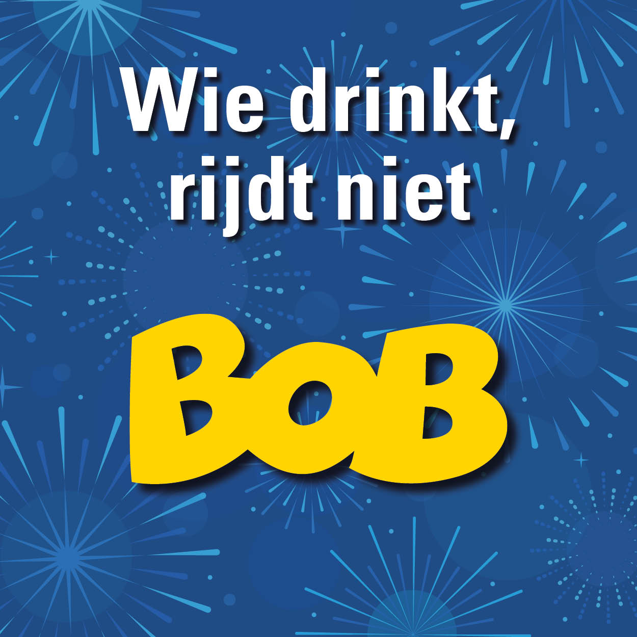 BOB-campagne beeld wie drinkt, rijdt niet